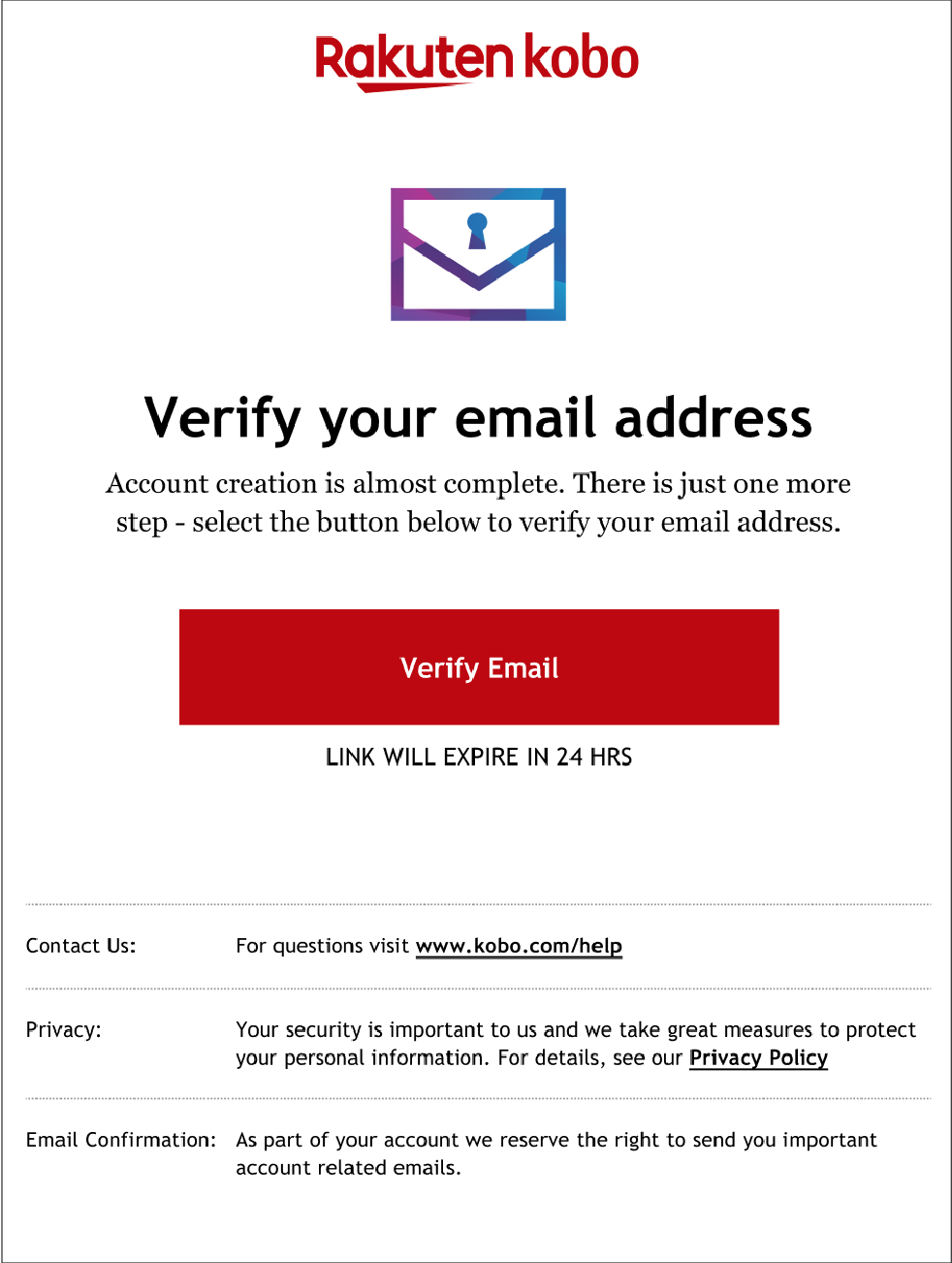 A Verify your email address pop-up messag with the Verify Email button highlighted.