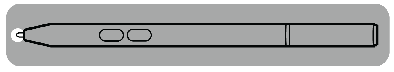 Illustration of Kobo Stylus with the stylus tip highlighted.