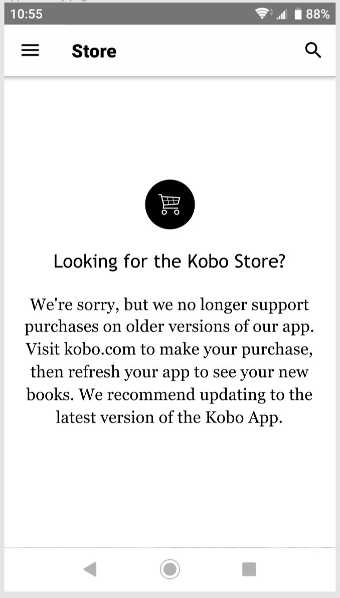 Op zoek naar een bevestigingsbericht van de Kobo Store?